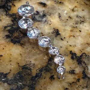 Elegant 925 sterling silver cz pendant